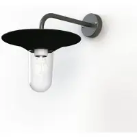 Roger Pradier Cooper Model 2 Applique murale Black grey | Clear Glass