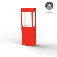 Roger Pradier Tetra Model 2 Borne Traffic red | Built-in LED Sym 12W