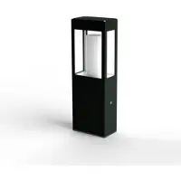 Roger Pradier BRICK² Model 2 Bollard Lamp Slate Grey | Clear Glass