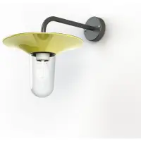 Roger Pradier Cooper Model 2 Applique murale Glossy Sulfur Yellow | Clear Glass
