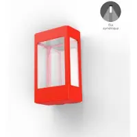 Roger Pradier Tetra Model 1 Applique murale Traffic red | Built-in LED Sym 12W