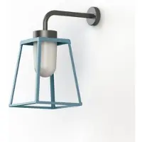 Roger Pradier Lampiok 2 Model 3 Applique Murale Blue | Frosted Glass