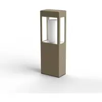 Roger Pradier BRICK² Model 2 Bollard Lamp Sandstone | Clear Glass