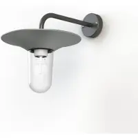 Roger Pradier Cooper Model 2 Applique murale Silk Grey | Clear Glass