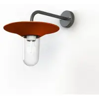Roger Pradier Cooper Model 2 Applique murale Pure orange | Clear Glass