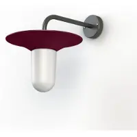 Roger Pradier Cooper Model 2 Applique murale Wine red | Frosted Glass