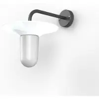 Roger Pradier Cooper Model 2 Applique murale Traffic White | Frosted Glass