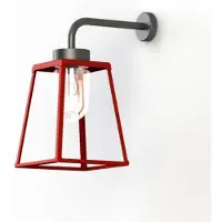 Roger Pradier Lampiok 2 Model 3 Applique Murale Tomato red | Clear Glass