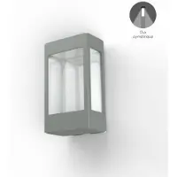 Roger Pradier Tetra Model 1 Applique murale Metal Grey | Built-in LED Sym 12W