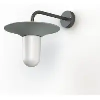 Roger Pradier Cooper Model 2 Applique murale Silk Grey | Frosted Glass