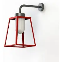 Roger Pradier Lampiok 2 Model 3 Applique Murale Tomato red | Frosted Glass