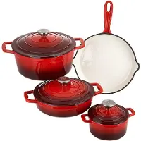 Carl Schmidt Sohn GmbH Batterie de cuisine en fonte Xanten 7 pièces rouge CS-067489