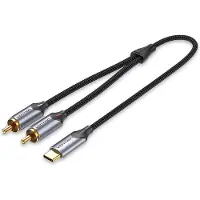 Vention Bguhh câble Rca vers usb-c argent argent One Size