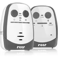 Reer Cosmo Babyphone de l'inventeur du babyphone, avec veilleuse, alarme vibrante et fonction interphone, blanc, portée 600m, 50150