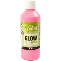 Creativ Company Peinture phosphorescente - Rouge clair, 250ml