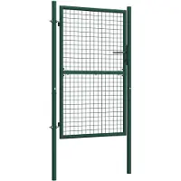 vidaXL Portail de clôture en acier 100x175 cm vert
