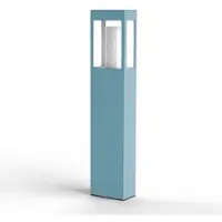 Roger Pradier BRICK² Model 3 Bollard Lamp Blue | Clear Glass