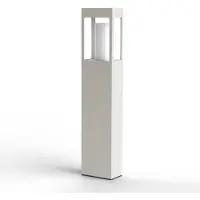 Roger Pradier BRICK² Model 3 Bollard Lamp Pure White | Clear Glass