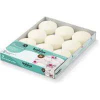 Bolsius Bougie flottante maxi 77/29 ivoire 12 pièces