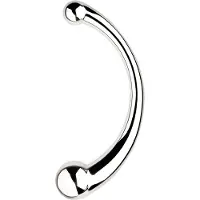 Pjur NJOY Pure Wand - crochet anal/dildo (argent)