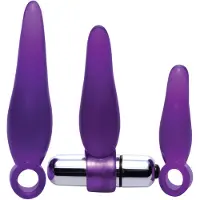 Frisky Fanny Fiddlers Finger Rimmer Plugs Anaux - Violet