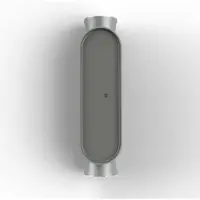 Roger Pradier Ibuk Model Applique Murale 10|40° | Silk Grey | Polycarbonate Black