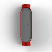 Roger Pradier Ibuk Model Applique Murale 10|40° | Tomato red | Polycarbonate Black