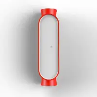 Roger Pradier Ibuk Model Applique Murale 10|40° | Traffic red | Polycarbonate White