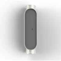 Roger Pradier Ibuk Model Applique Murale 40|40° | Pure White | Polycarbonate Black