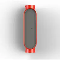 Roger Pradier Ibuk Model Applique Murale 10|10° | Traffic red | Polycarbonate Black