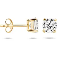 Blush Clous en or 14 carats avec zircone 7053YZI