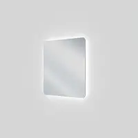 Linie Lux miroir coins arrondis lumineux 73 x 75 cm