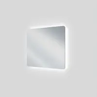 Linie Lux miroir coins arrondis lumineux 93 x 75 cm