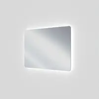 Linie Lux miroir coins arrondis lumineux 113 x 75 cm
