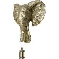 Light & Living - applique murale - Elephant - or - plastique - lampe animalière - E27 - 3123685
