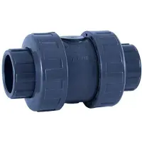 Cepex 09017 Pvc-u Ø75 Check Valves Spring Series Epdm O-rings Solvent Socket Argenté