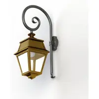 Roger Pradier Avenue 2 Model 2 Applique Murale Tinted Lacquered Brass