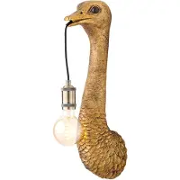 Present Time - applique murale - Ostrich - bronze - plastique - lampe animalière - E27 - 3123185