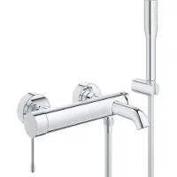 GROHE Mitigeur bain/douche ESSENCE 1/2 pouce avec douchette chr