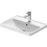 Duravit Vasque à encastrer D-NEO 600x435mm m ÜL m HLB 1 trou de robinet blanc (Evier encastré, 43.50 cm, 60 cm)