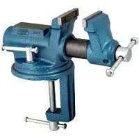 Bahco 834V-2 - Étau D'établi Portatif À Guide Rond Avec Mors Interchangeables