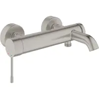 GROHE Essence Mitigeur de baignoire avec inverseur avec raccords Supersteel 25250DC1