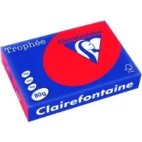 Clairefontaine Papier imprimante Trophée Intens A4 80 g rouge corail