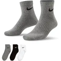 Nike Chaussettes de sport gris chiné / noir / blanc