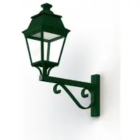 Roger Pradier Avenue 3 Model 12 Applique Murale Clear Glass Built-in LED 3000K Warm-White 35W | Fir green