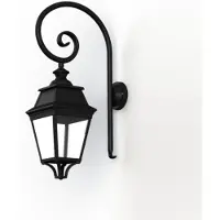 Roger Pradier Avenue 3 Model 3 Applique Murale Opal PMMA Built-in LED 3000K Warm-White 35W | Dark black