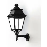 Roger Pradier Avenue 3 Model 4 Applique Murale Clear Glass Built-in LED 3000K Warm-White 35W | Dark black