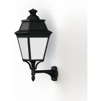 Roger Pradier Avenue 3 Model 4 Applique Murale Opal PMMA Built-in LED 3000K Warm-White 35W | Dark black