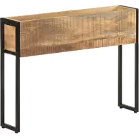 vidaXL Jardinière 90x20x68 cm Bois de manguier brut