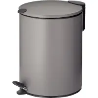 kela Poubelle à pédale 5l gris - Line - 23700 - mats